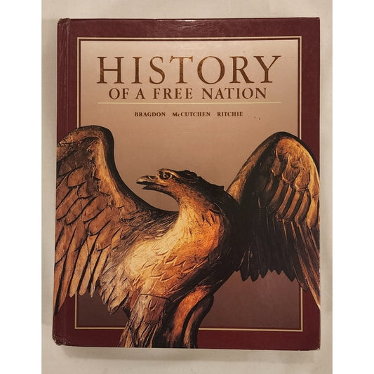 History of a Free Nation Hardcover Glencoe McGraw‑Hill Textbook 1993