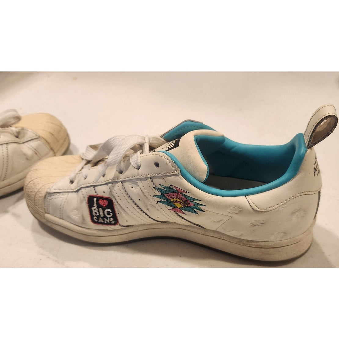 Adidas Arizona Iced Tea Continental Vulc Lemon White Teal Mens 6 Womens 7.5