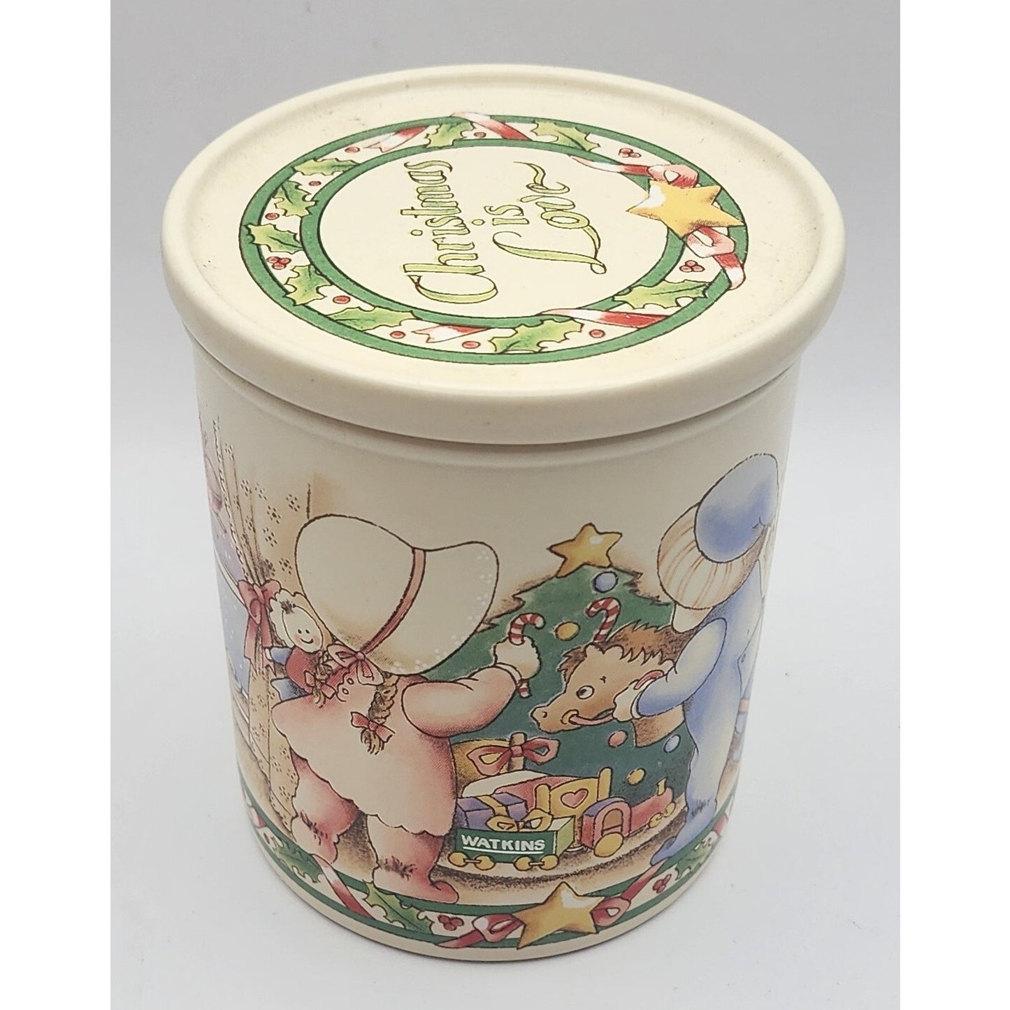 Vintage 1990s - Watkins Country Kids Coffee Cup - (Christmas Is Love)