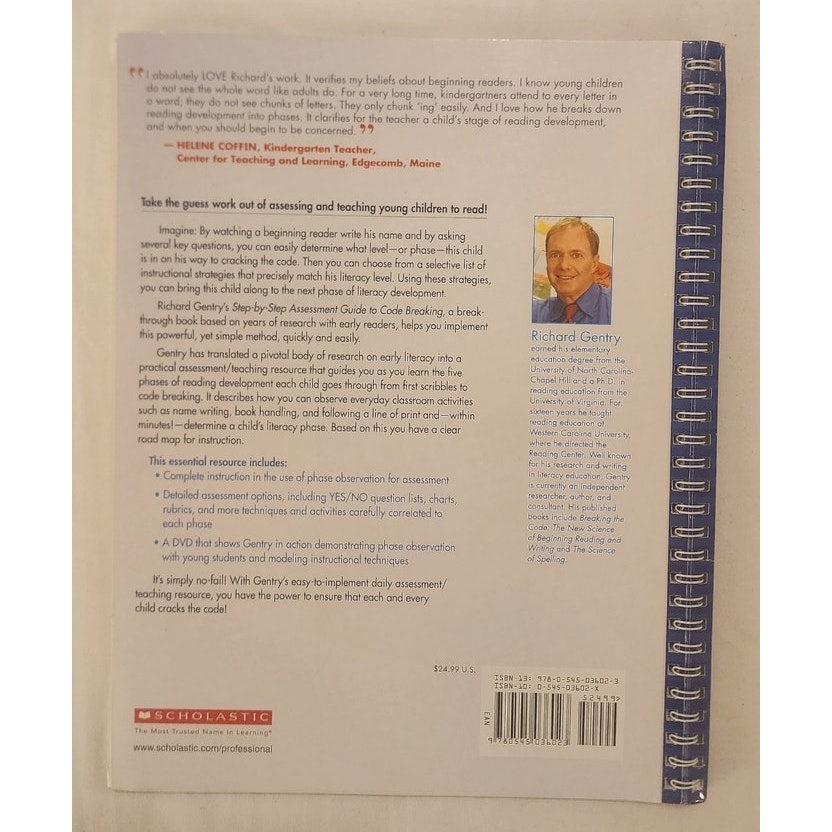 Step‑by‑Step Assessment Guide to Code Breaking Gentry + DVD Scholastic