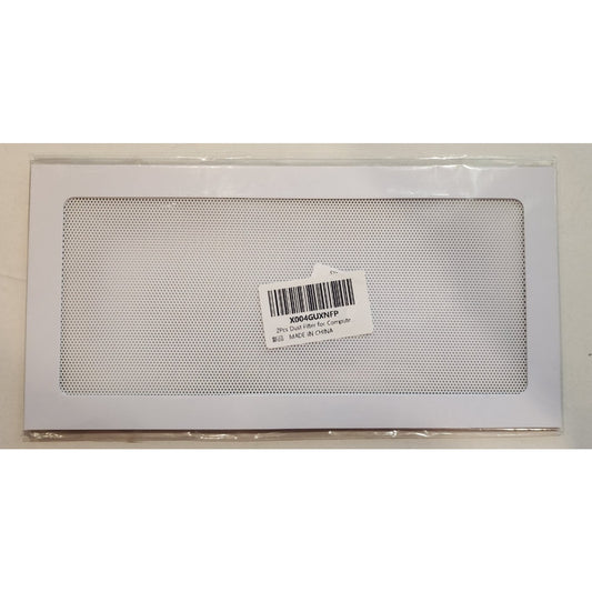 2-Pack - 9.5 x 4.75 in - Magnetic PVC Fan Dust Filters White for PC Case Cooling