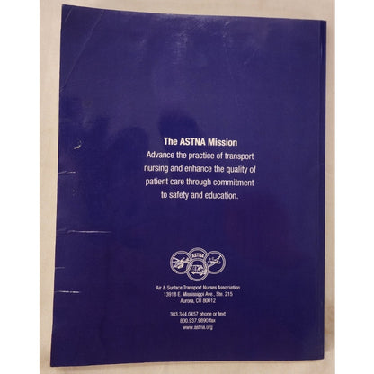 ASTNA TPATC Transport Professional Advanced Trauma Course Study Guide 2018