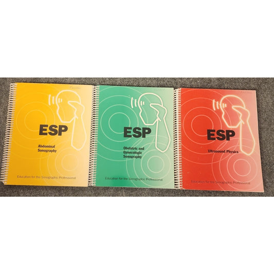 ESP Ultrasound Physics Board Review Workbooks Set Of 3 Edelman 2008 ARDMS SPI