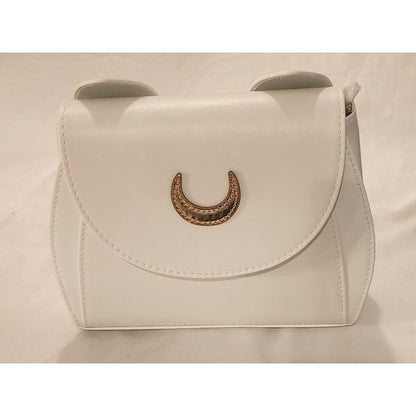 New White Cat Ear Mini Crossbody Handbag w/ Strap & Pockets