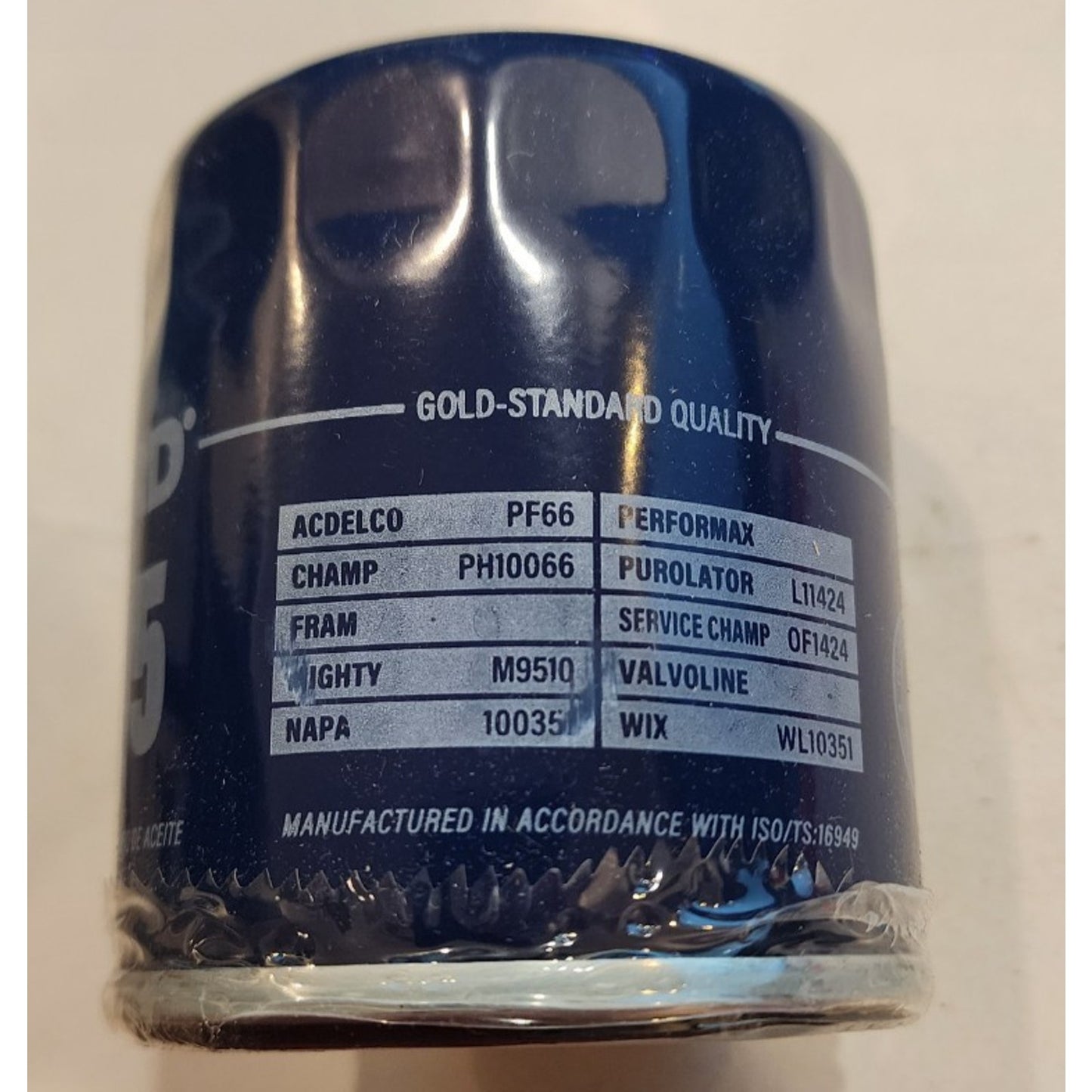 Ecogard- Genuine Engine Oil Filter- X11715- Gold Quality- Rep. ACDELCO PF66, +