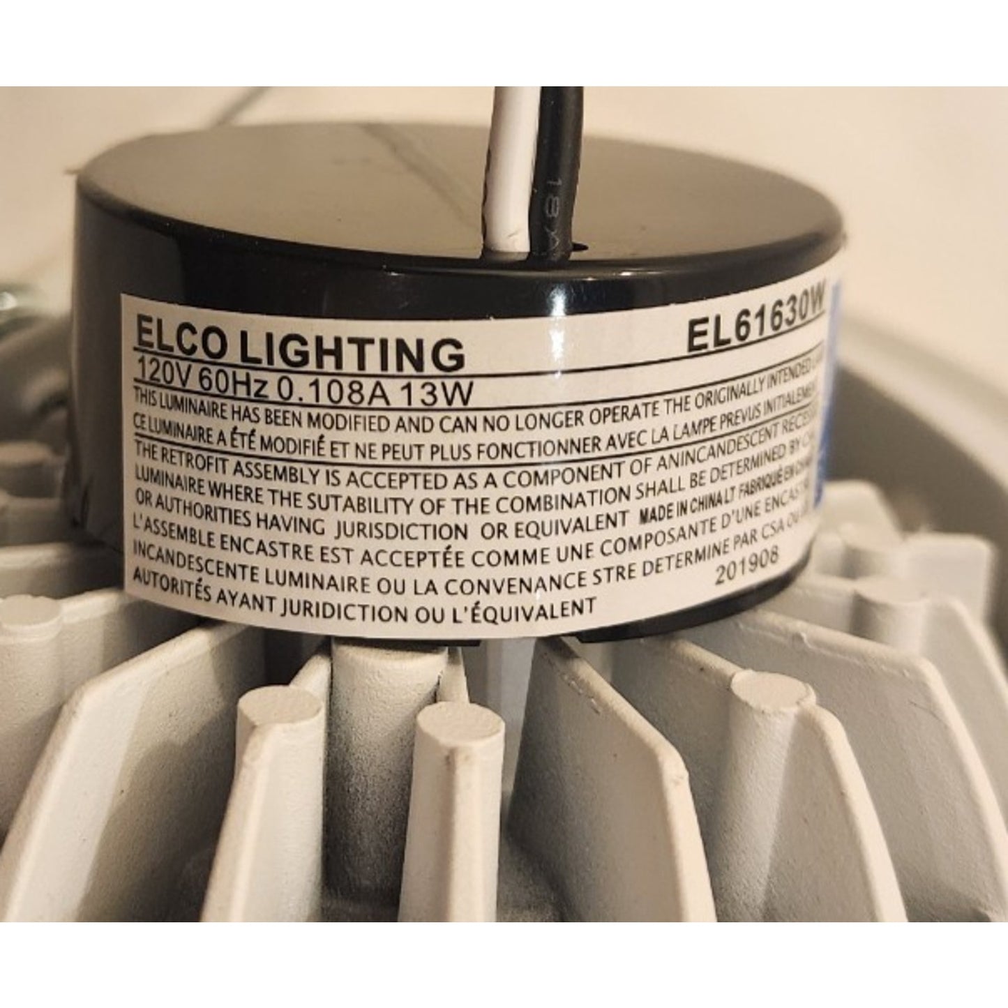 ELCO Lighting- EL61630W-13W -5 or 6" - Round - LED - Adj. Gimbal Insert - White