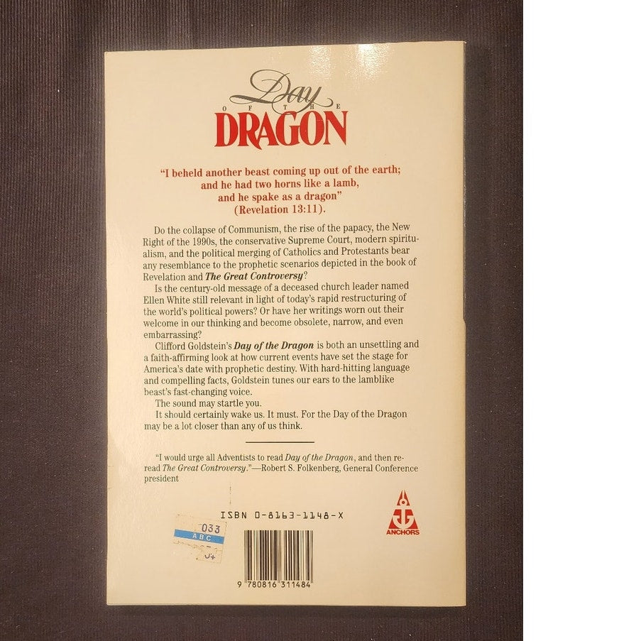 Day of the Dragon Clifford Goldstein Hardcover 1993 Pacific Press 081631148X