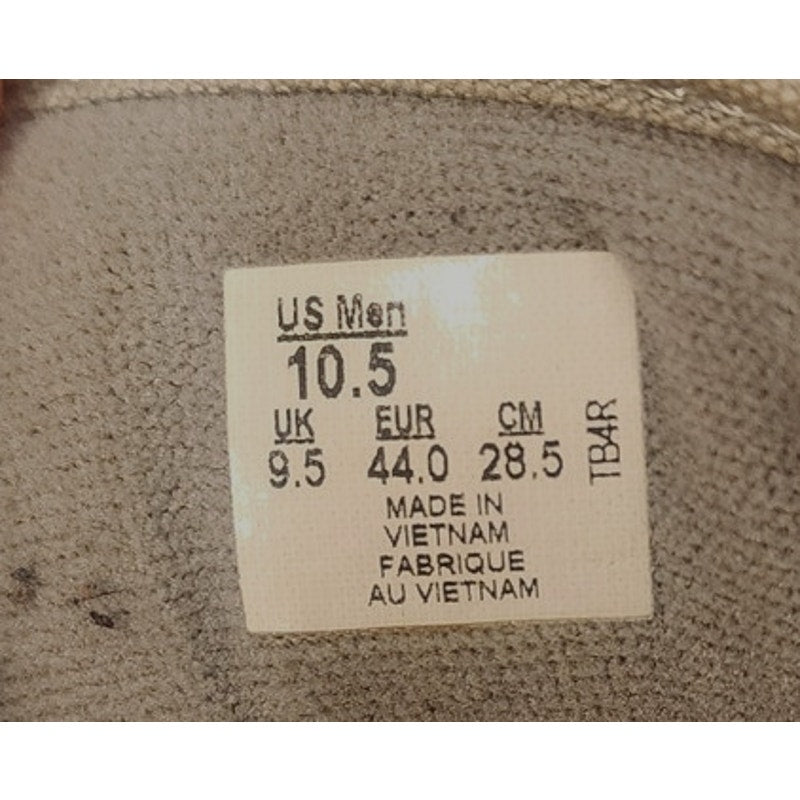 Vans Mens Size 10.5 Light Gray Canvas Shoes Sneakers Waffle Sole