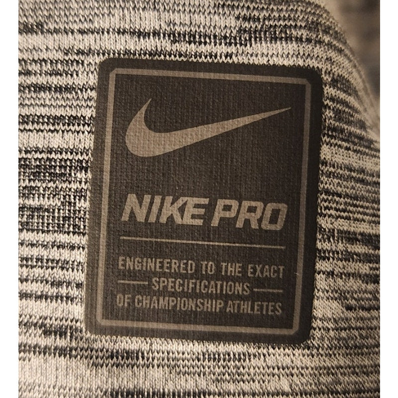 Nike Pro Dri Fit Mens Short Sleeve Athletic Shirt Heather Grey Size XXL