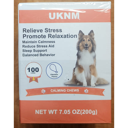 UKNM Calming Chews for Dogs – 100ct Chicken Flavor NEW