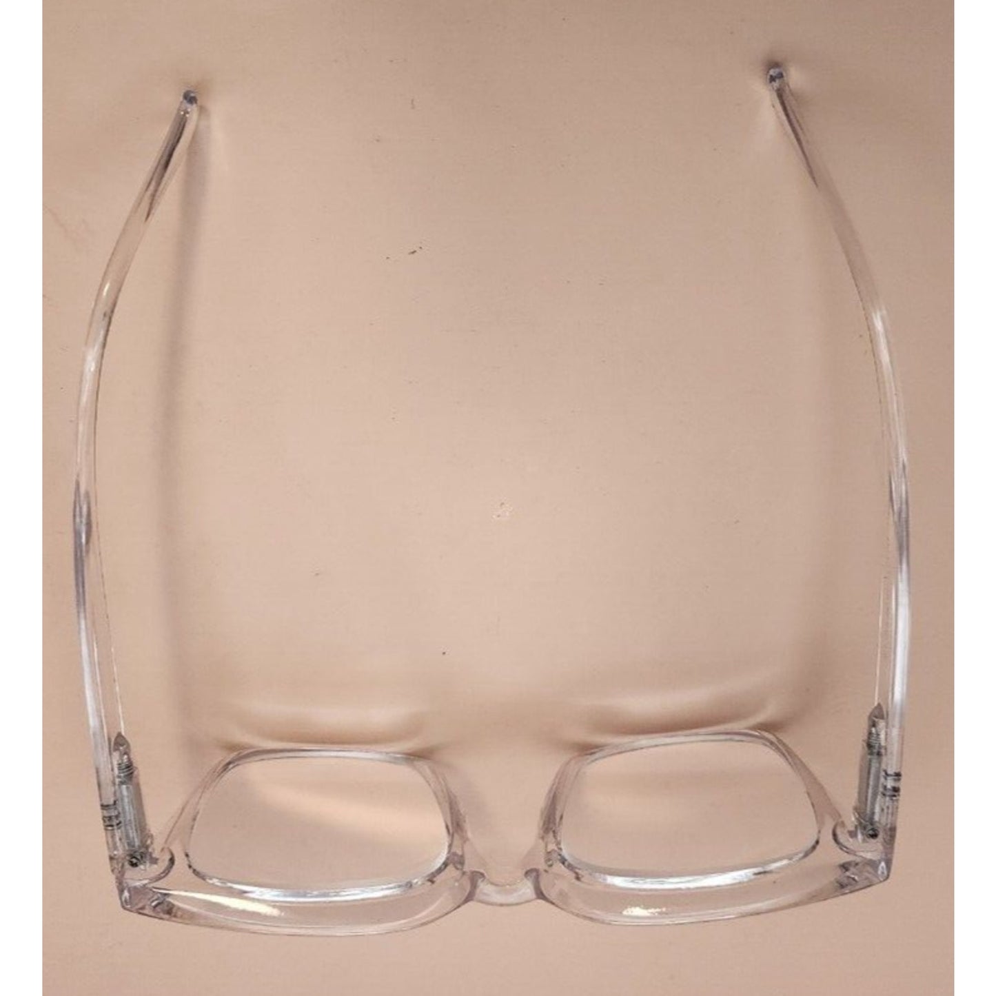 MARE AZZURO - 4.00 Readers - Large - Clear Plastic - Spring Hinged