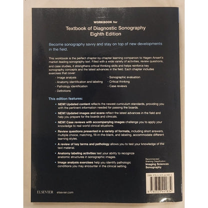 Workbook for Textbook of Diagnostic Sonography 8th Ed – Like New