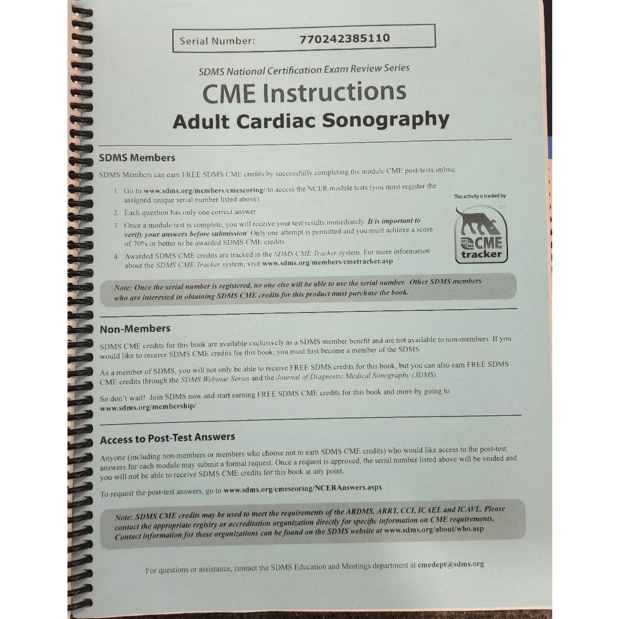 NCER Ultrasound Review Manuals 4 Book Set Cardiac Vascular 2009