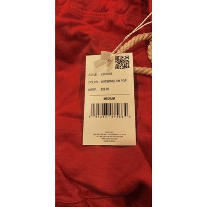 NWT Southern Spirit Shorts "MED" Watermelon Pop Pink Loungewear - FREE SHIP