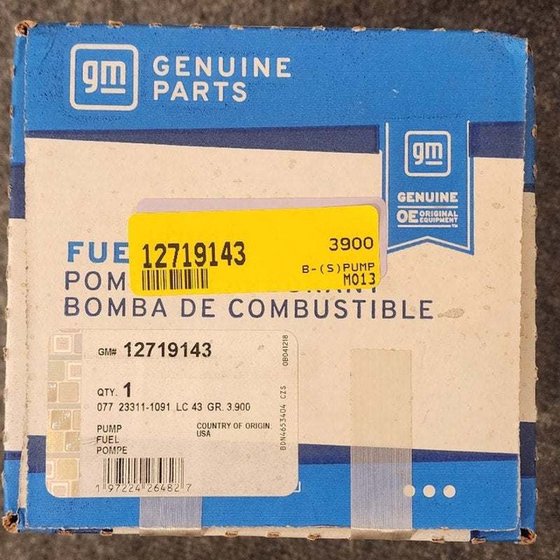 New OEM GM Chevy Camaro Express GMC Savana High Pressure Fuel Pump 12719143