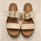 Soda Shoes - Women Sandals - Buckle Strap - Platform - Off White - Size 9