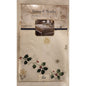 Kemp & Beatley Golden Holiday Fabric Tablecloth 70" Round Christmas NWT