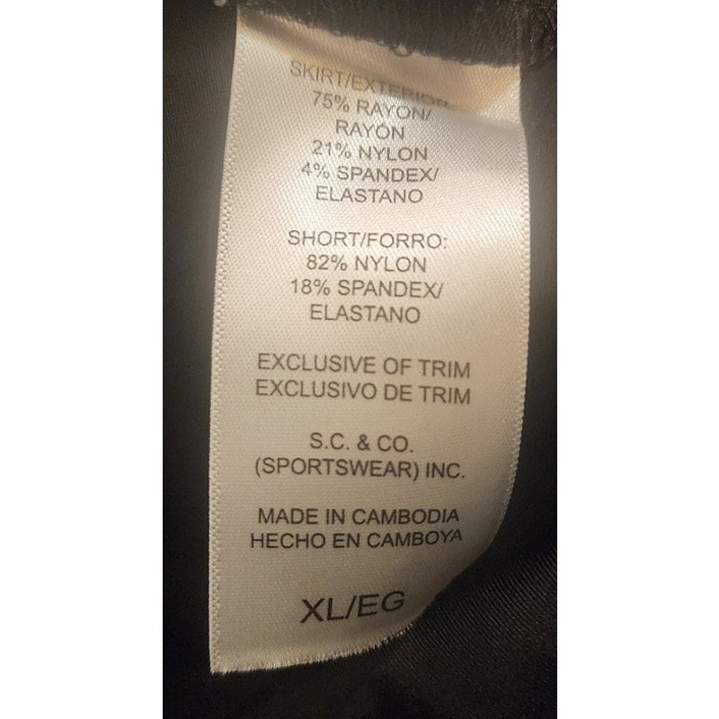 S. C. & Co. - Black Skorts - X-Large-  Pre-owned, great shape!