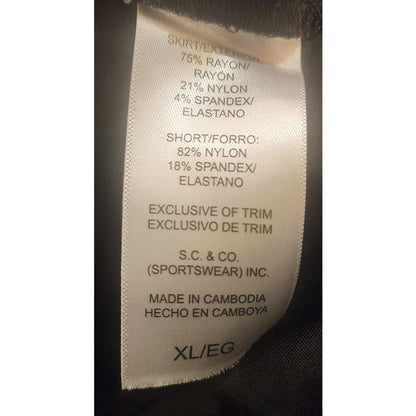 S. C. & Co. - Black Skorts - X-Large-  Pre-owned, great shape!