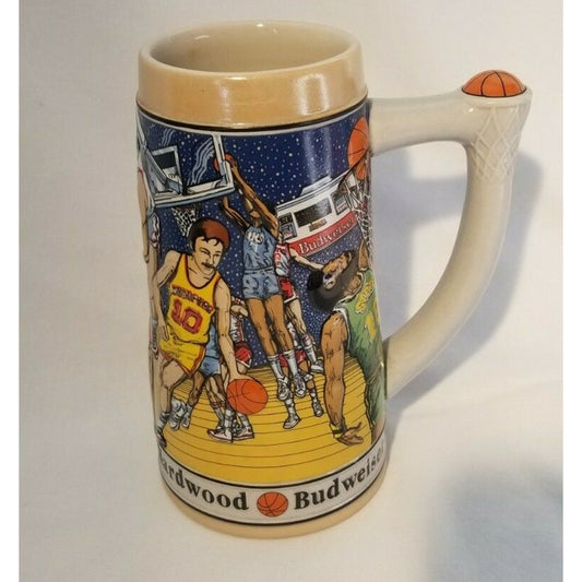 Budweiser - Heroes of the Hardwood Basketball Beer Stein Mug - 1991