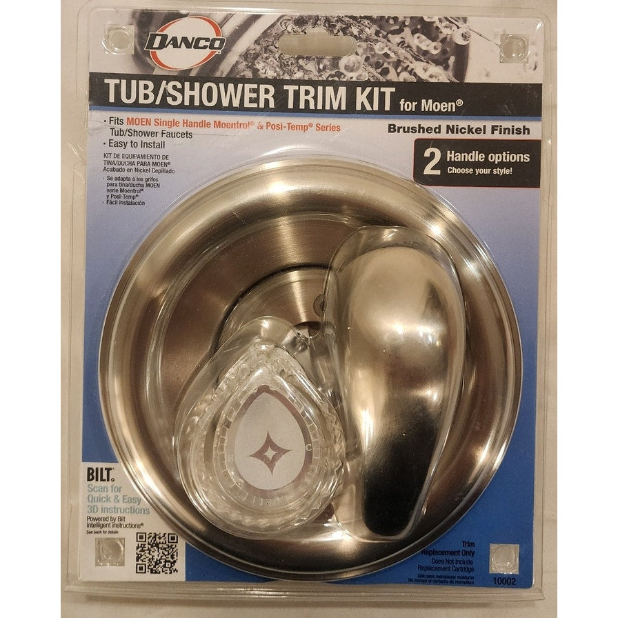 Danco Moen Tub Shower Trim Kit Brushed Nickel 10002 New Open Package