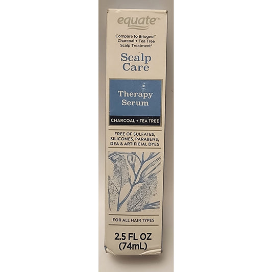 Equate - Scalp Care - Sulfate Free Therapy Serum- Charcoal & Tea Tree- 2.5 fl oz