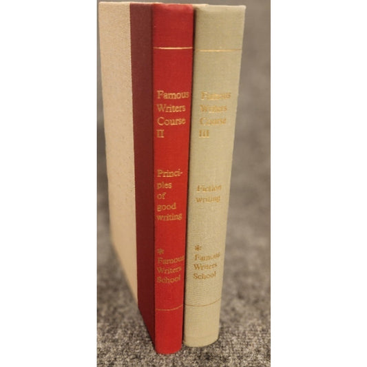 Vintage Famous Writers Course Books Vol 2 Principles & Vol 3 Fiction Writing 1960