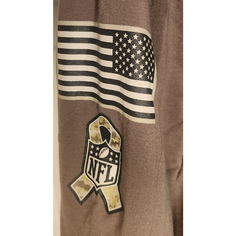 Nike Arizona Cardinals Salute To Service Long Sleeve Shirt Khaki Green 2XL