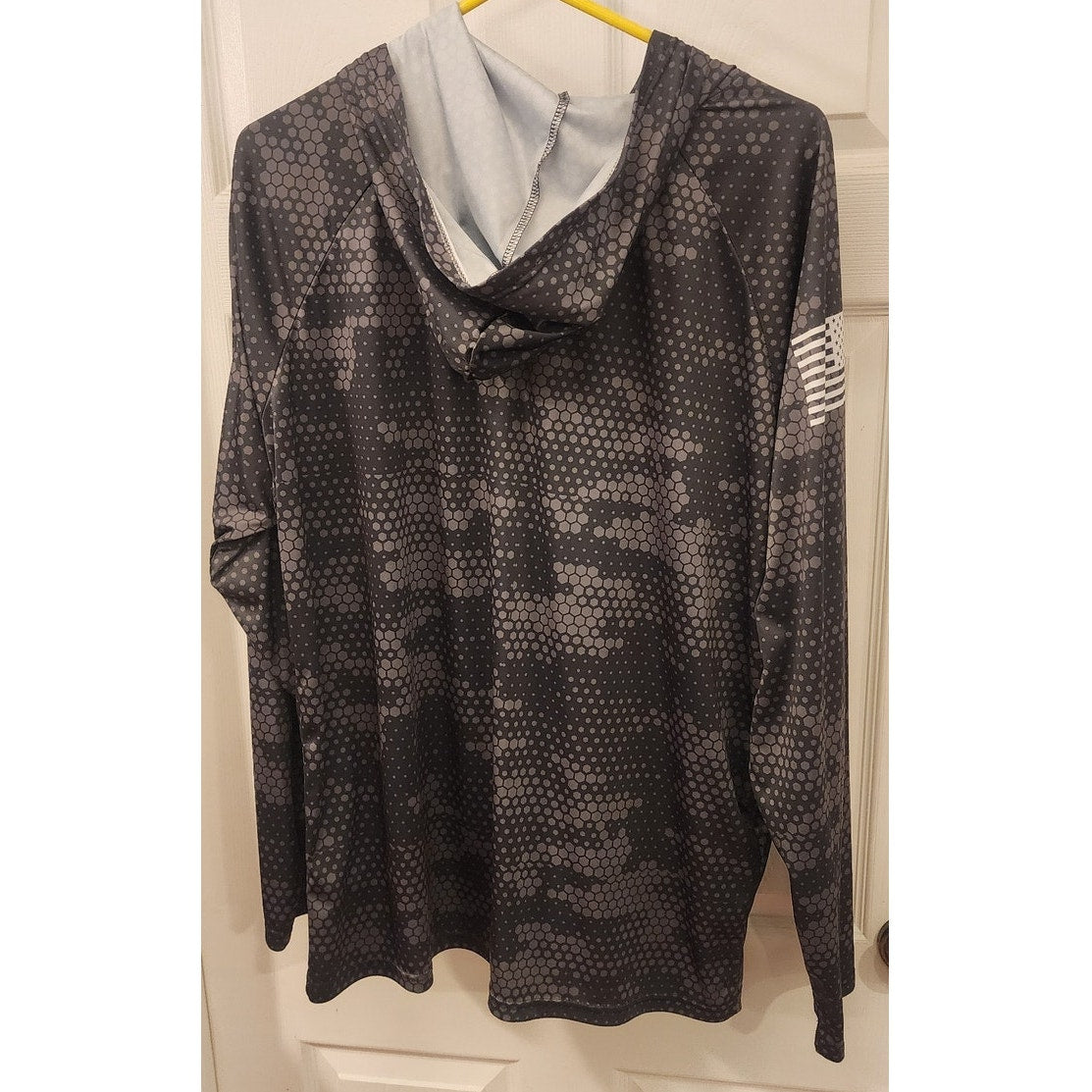 Freedom Beehive Honeycomb Pattern Graphic Hoodie 100 Recycled Polyester XXL