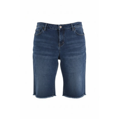 Soho - Bermuda Cut Off Jean Shorts - Frayed Leg Bottoms - Size 16