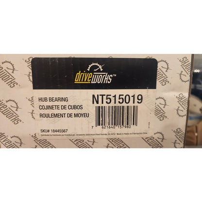 Driveworks NT515019 Front Wheel Hub Bearing Assembly 4WD ABS 6‑Lug