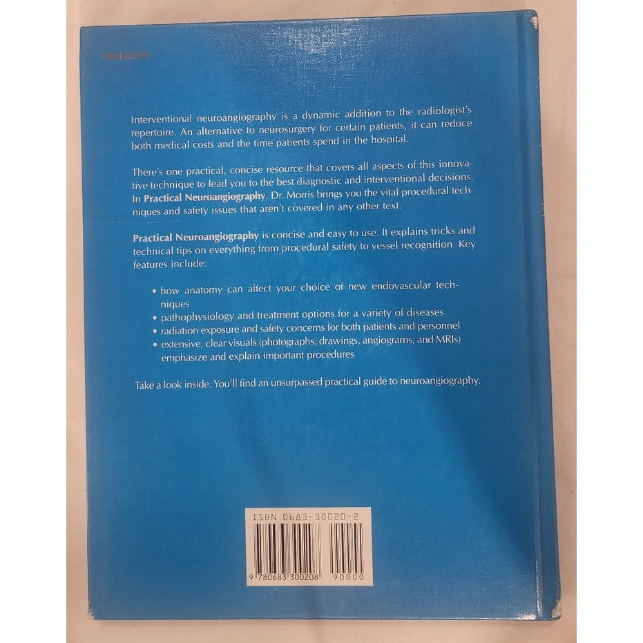 Practical Neuroangiography Hardcover 1997 Peter Morris Medical Radiology