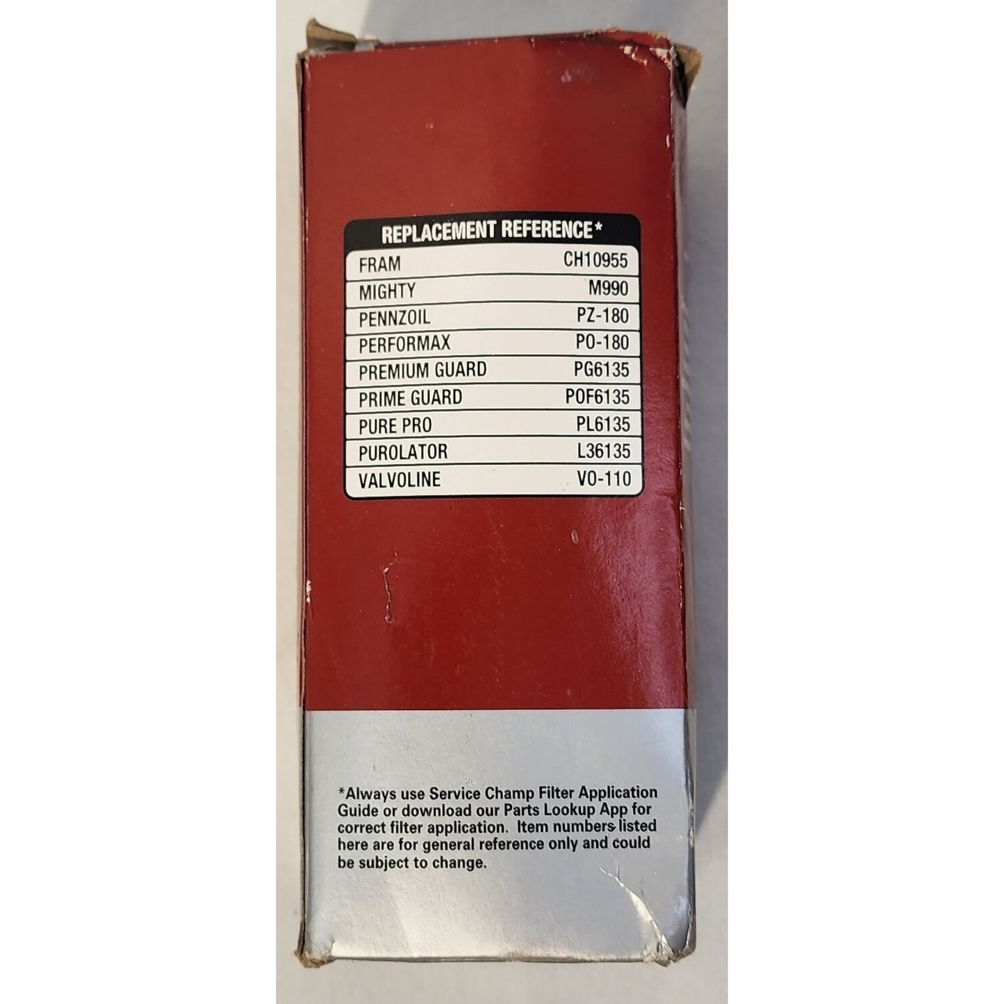 Two (2 - )Service Champ Oil Filters - CF6135 -Chrysler 2012-13, 3.6L engine. NEW