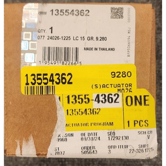 Genuine GM HVAC Blend Door Temp Valve Actuator 13554362 OEM New