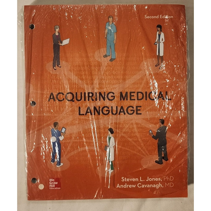 Acquiring Medical Language 2nd Edition – New in Plastic – Jones & Cavanagh