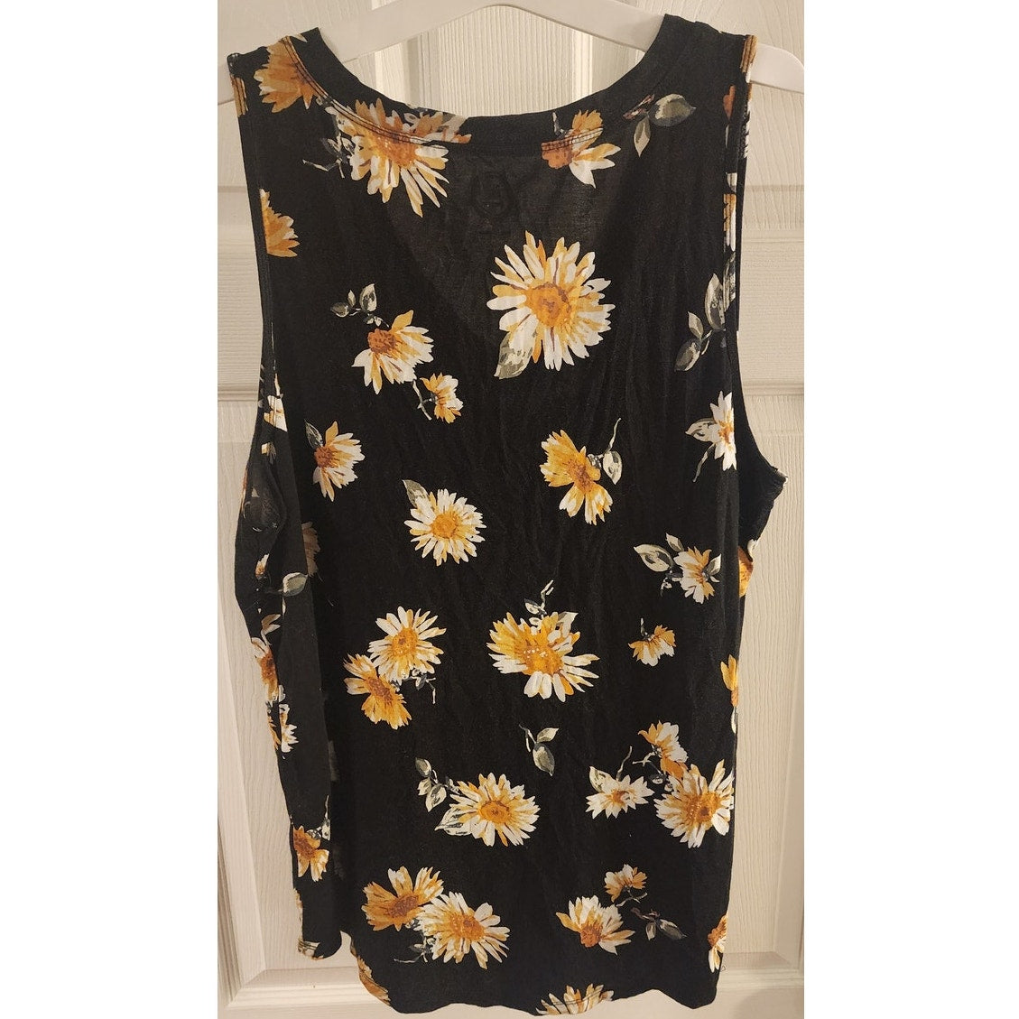 Cute Daisy Blouse - Black, Yellow and White - Floral, Maurices 24/7 - XL