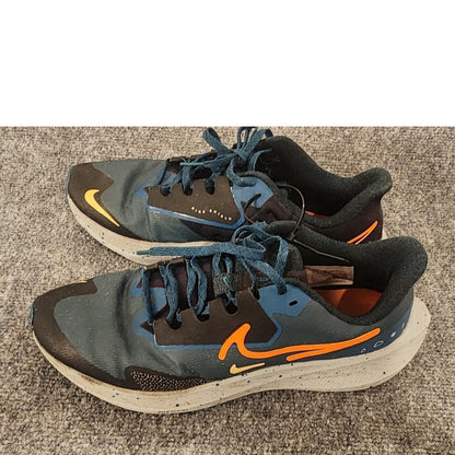 Nike Air Zoom Pegasus 38 Teal Black Orange Running Shoes Men 8.5