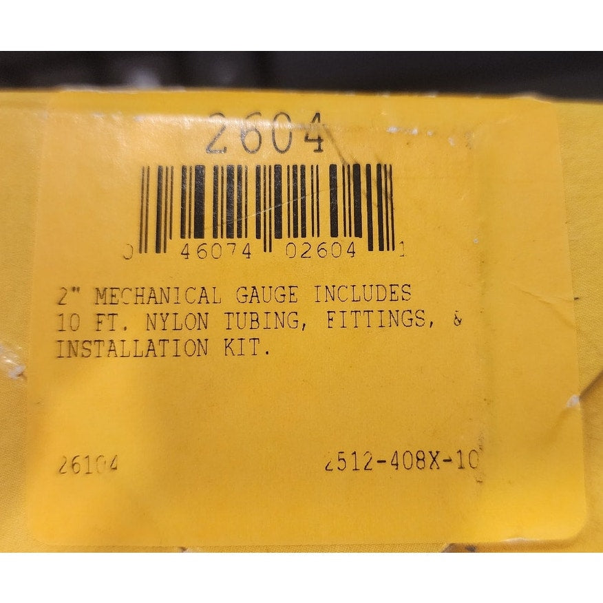 New AutoMeter 2604 Z-Series Mechanical Oil Pressure Gauge 2-1/16 52mm 0-100 PSI