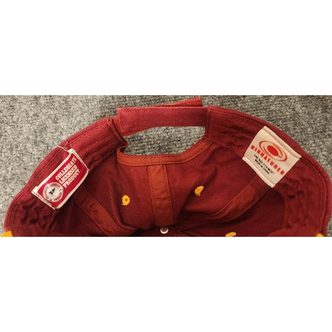 USC Trojans Strapback Baseball Hat Cap Cardinal Red Gold NCAA College