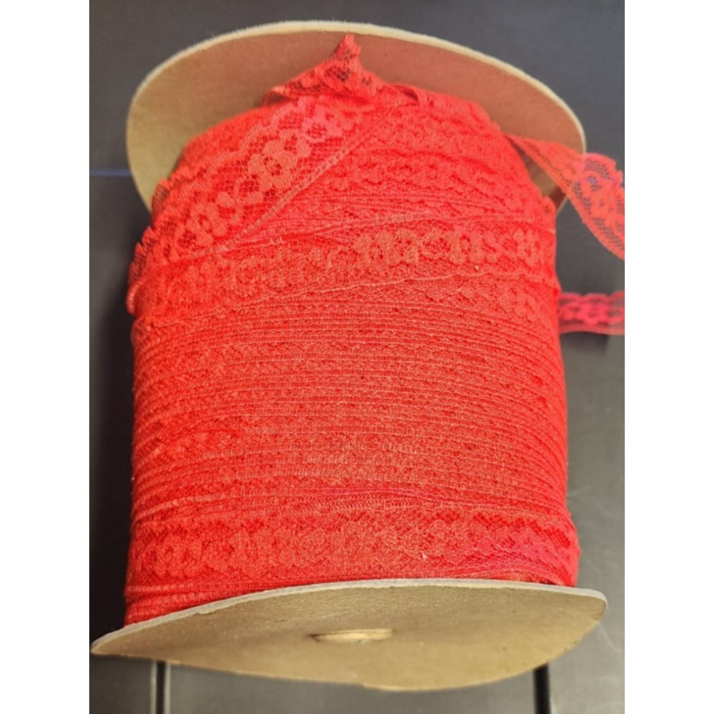 250+ Yards - RED Lace Trim - 3/4" - Native Textiles - #23666 - Red - web 978162