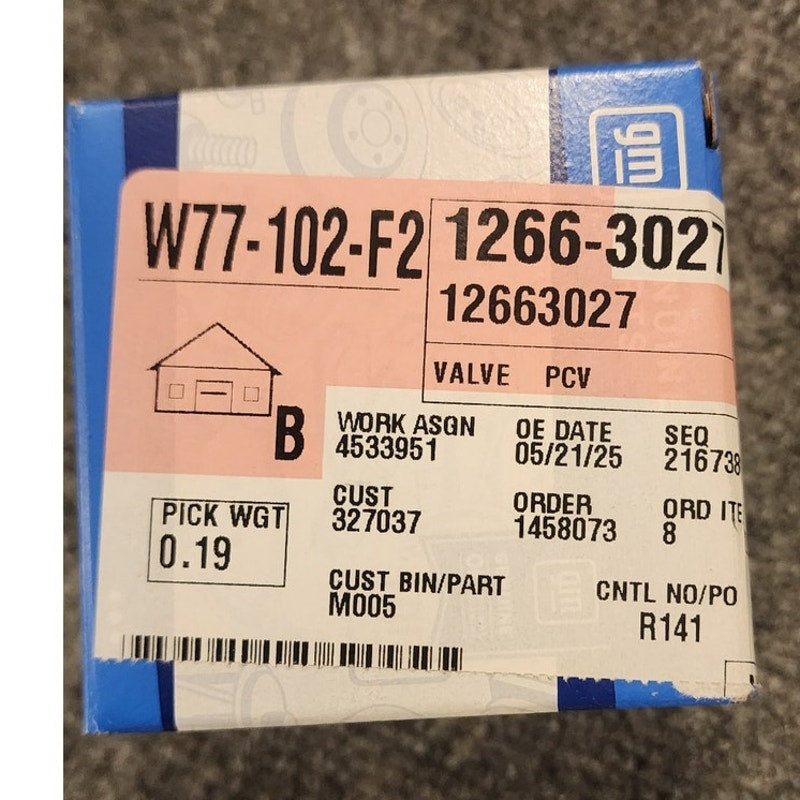 GM Genuine Parts 12663027 Positive Crankcase Ventilation PCV Valve OEM GM