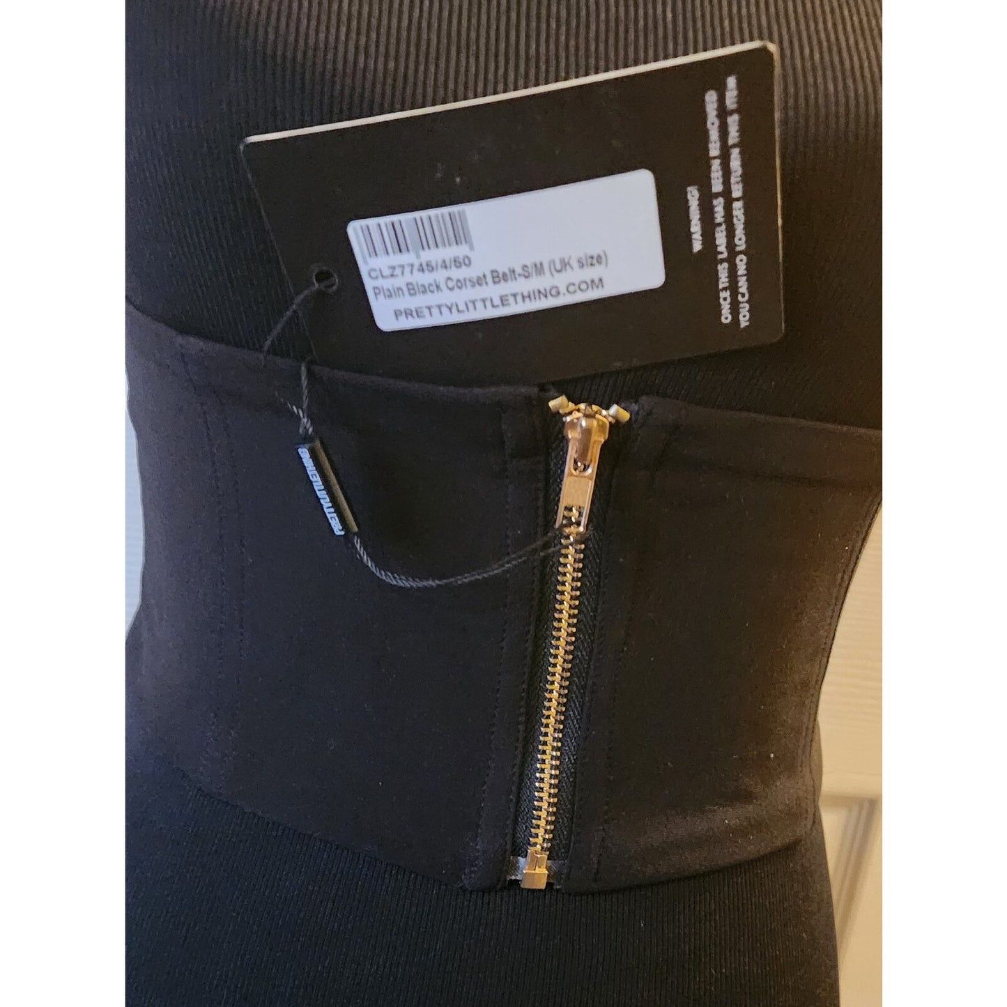 PrettyLittleThing - PLT - Womens Size S/M (UK Size) - Black, Corset Belt