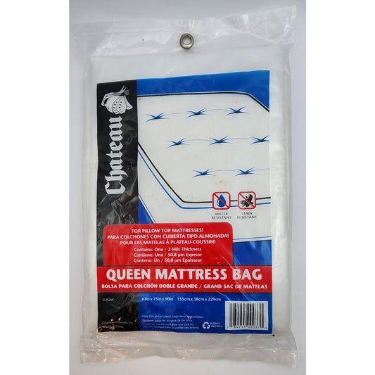 Chateau - Queen Mattress Bag- Pillow Top - Water Stain Resistant - 2 mil