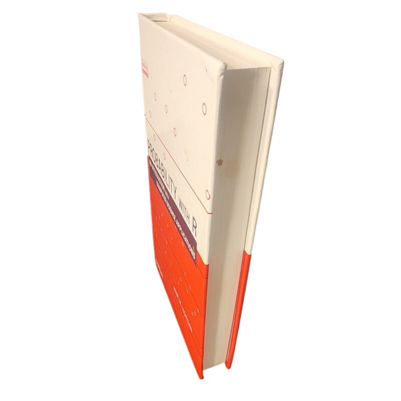 Probability with R by Jane Horgan – Wiley Hardcover – Stained Pages