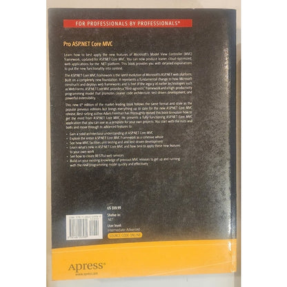 Pro ASP.NET Core MVC 6th Edition Adam Freeman Apress Programming Textbook Book