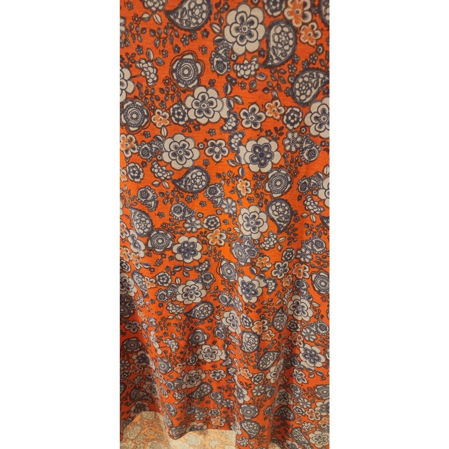 LuLaRoe - XXS - IRMA - Floral with Orange Background - NWT