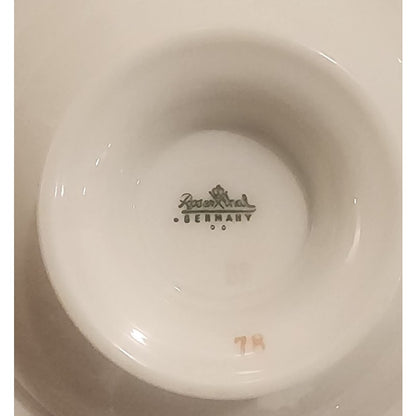 Rosenthal Selb‑Bavaria Aida White Velvet 4‑Piece Setting, Salad Bread Saucer Cup