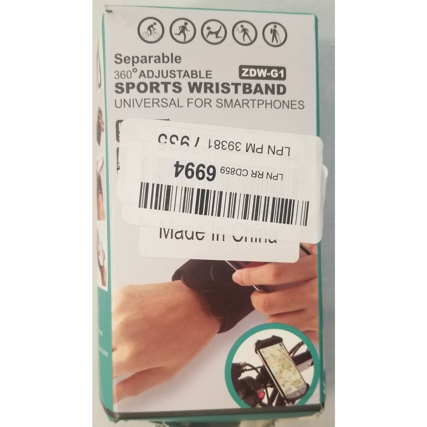 Removable -Rotating Wristband -For SmartPhone -Sports/Outdoor/Fitness Wrist etc.