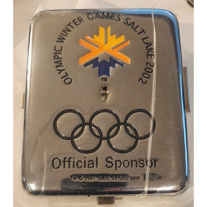 US West Payphone Coin Vault Plate – Salt Lake 2002 Olympics – New Old Stock