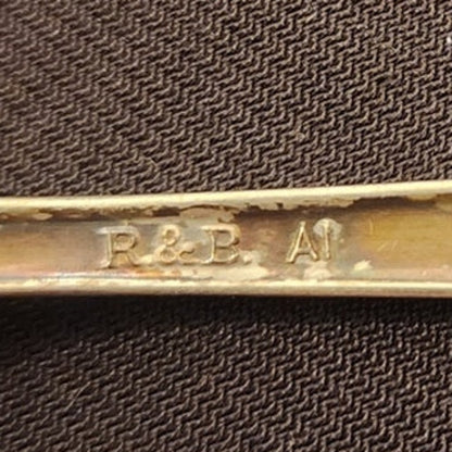 Vintage Reed & Barton Silverplate Spoon R&B A1 6 In 0.8 oz Floral Scroll